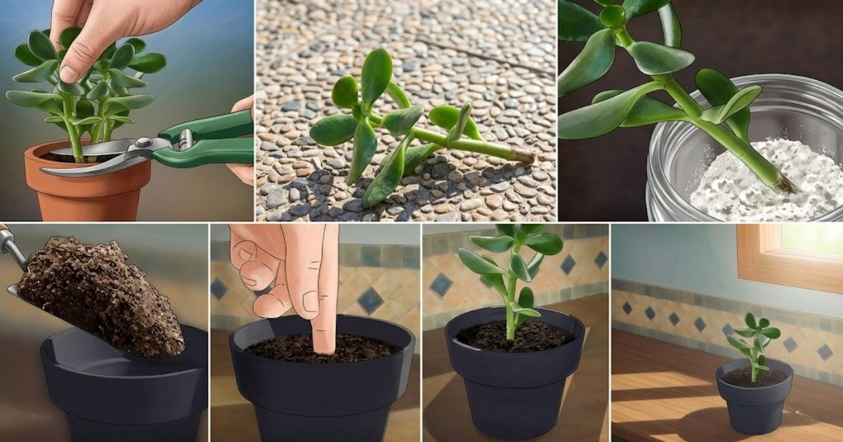 Trồng cây ngọc bích bằng phương pháp giâm cành 